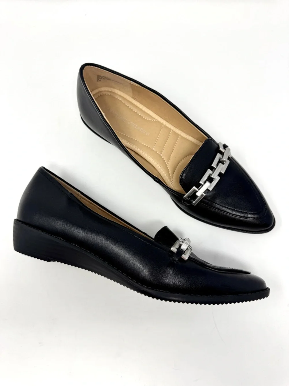 Adrienne Vittadini Women's Carolyn Detailed Slip-on Moc Wedge Loafers